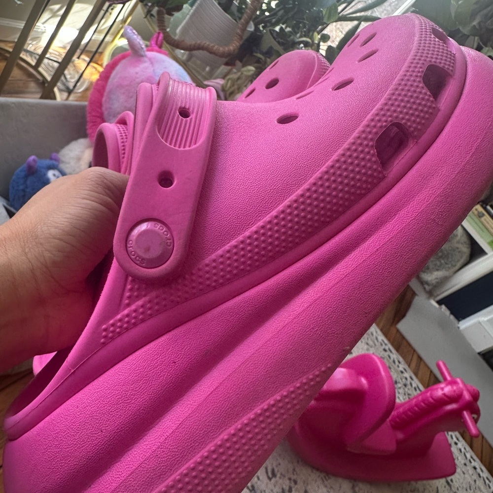 Fuchsia Crocs Classic Clogs - Picture 4 of 5